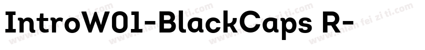 IntroW01-BlackCaps R字体转换